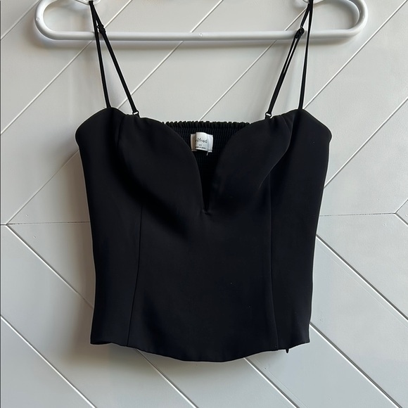 Wilfred Tops - Aritzia Wilfred Black Novella camisole top size xs